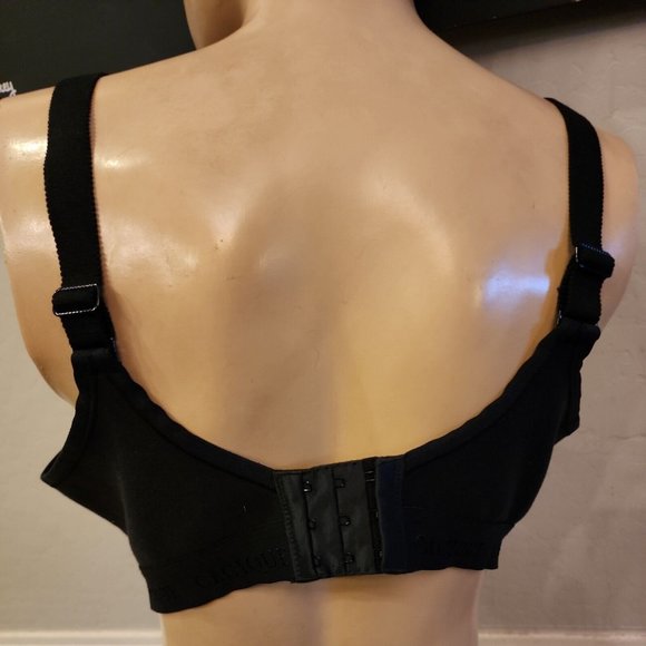 Cacique Bra 42C Black Lightly Lined No Wire - Picture 2 of 4